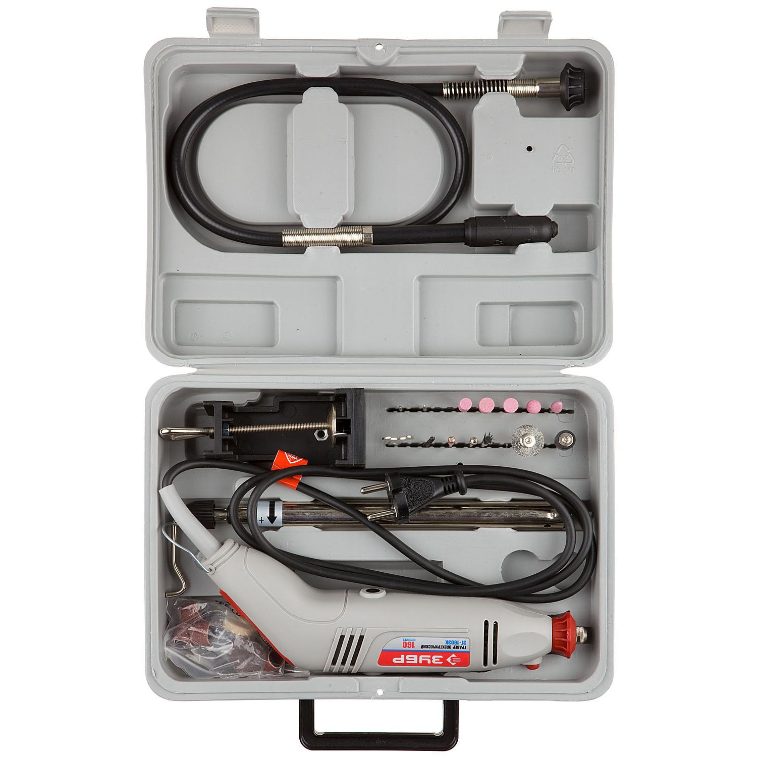 Гравер электрический + насадки ЗГ-160ЭК