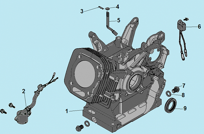 4 ЦИЛИНДР МОТОПОМПА CHAMPION GP100E