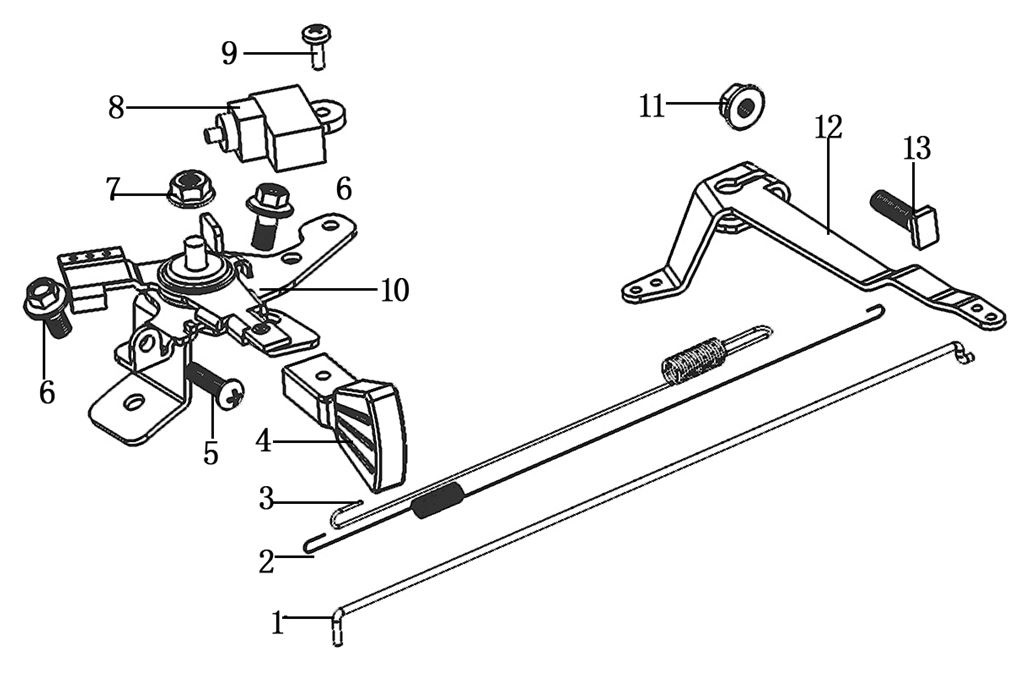 ЗАПЧАСТИ ДЛЯ ДВИГАТЕЛЯ LC185FDS (РЕГУЛЯТОР ОБОРОТОВ)