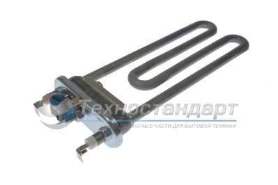 Тэн 1900W, прямой, с датчиком, L=185 мм, l=15 мм, резинка ровная, Thermowatt, для Samsung